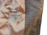 Vintage Maculette Crombie Tweed Coat M/40 Light Brown Plaid Wool