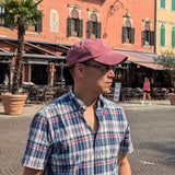 eHABERDASHER Dad Cap Nantucket Red Brushed Cotton