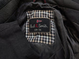 Paul Smith Car Coat XL/XXL 54 Black Wool/Cashmere