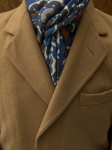 Battisti Scarf Air Force Blue Medallions Modal/Cashmere whisper