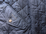 Barbour Jacket M/L Dull Midnight Blue Chelsea Padded Quilt Polyester