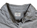 Hartford Polo Shirt M Mid Grey Cotton Interlock