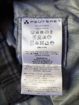 Peuterey Harrington Jacket XXL Navy/Green Plaid Cotton/Poliamide