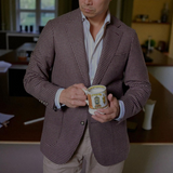 Benjamin Zegna Sport Coat Mid Brown Check 2-button Soft Shoulder Wool/Cashmere