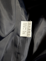 Vintage Rappson Sweden Belted Coat 42/44R Navy Blue Wool