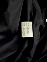 Vintage Rappson Sweden Belted Coat 42/44R Navy Blue Wool