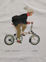 Barbour x Slowboy Brompton Tee Shirt M White Cotton Rare Collectible