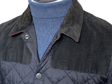 Barbour Jacket M Navy Blue Gillock Padded Quilt Polyamide