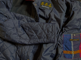 Barbour Jacket M Navy Blue Gillock Padded Quilt Polyamide