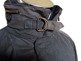 Barbour Raglan Jacket M Greyish Brown Waxed Cotton
