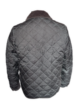 Barbour Jacket L Greyish Green Tatton Padded Quilt Polyamide