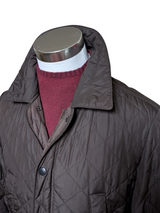 Barbour Jacket S Dark Brown Coniston Padded Quilt Polyester