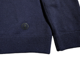 Bogner Half Zip Sweater M Navy Blue Merino Wool