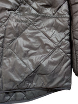 Barbour Jacket M/L Black Hooded Liddesdale Padded Quilt Polyamide