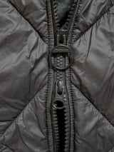 Barbour Jacket M/L Black Hooded Liddesdale Padded Quilt Polyamide