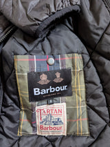 Barbour Jacket M/L Black Hooded Liddesdale Padded Quilt Polyamide