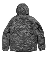 Barbour Jacket M/L Black Hooded Liddesdale Padded Quilt Polyamide