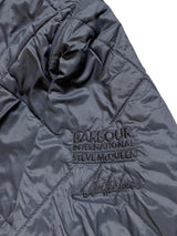 Barbour McQueen Jacket L Navy Polyester Kingman Special Edition