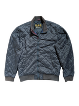 Barbour Jacket M Navy Blue Bomber Padded Quilt Polyester