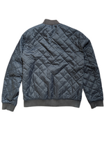 Barbour Jacket M Navy Blue Bomber Padded Quilt Polyester