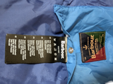 Barbour Jacket M Navy Blue Bomber Padded Quilt Polyester