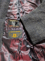 Vintage Alexandre Coat M/40 Charcoal Grey Sultan Heavy Wool/Mohair