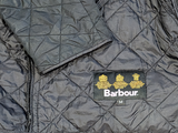Barbour Jacket M Ltd Ed Union Jack Black Moran Padded Quilt Polyester