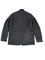 Barbour Jacket M Ltd Ed Union Jack Black Moran Padded Quilt Polyester