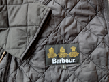 Barbour Jacket S Ltd Ed Union Jack Black Moran Padded Quilt Polyester