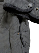 Barbour Coat XL Soft Black Microfibre Padded Polar Quilt Polyester