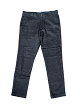 Hackett Trousers 32 Soft Ink Blue Linen/Cotton Stretch