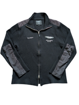 Hackett Aston Martin Sweater/Jacket M/L Full Zip Black Wool