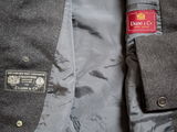 Vintage Dunn & Co Crombie Overcoat M/40R Charcoal Grey 3-button Heavy Wool