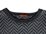 Barena Venezia Sweater L Grey Herringbone Wool