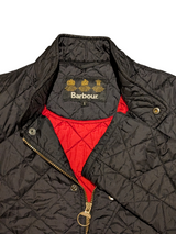 Barbour Jacket S/M Black Flyweight Chelsea Padded Quilt Polyester