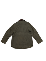 Barbour Coat Boys S Olive Green Waxed Cotton