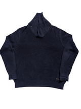 Polo Ralph Lauren Shawl Collared Sweater Navy Blue L/XL Cotton