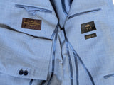 Hawes & Curtis 1913 VBC Sport Coat 41/42R Light Blue Wool/Cotton Vitale Barberis Canonico