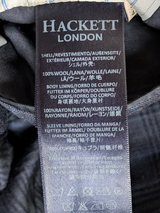 Hackett Suit 38R Soft Navy Blue Plaid Wool