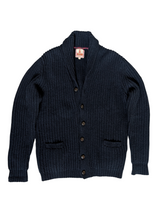 Vintage Baracuta Shawl Cardigan/Jacket M/L Navy Thick Wool Blend