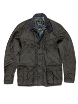 Barbour Jacket XL Olive Brown Ariel Quilted Polyester Gore-Tex
