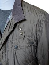 Barbour Jacket XL Olive Brown Ariel Quilted Polyester Gore-Tex