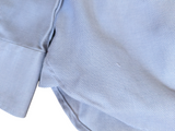 Chester Barrie Dress Shirt 15.5 Pale Blue Weave Spread Collar Cotton