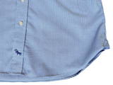 Chester Barrie Dress Shirt 15.5 Navy/White Spread Collar Cotton