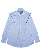 Hackett Shirt M Sky Blue/White Striped Cotton