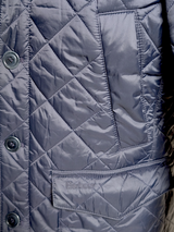 Barbour Jacket S/M Navy Blue Ebel Padded Quilt Polyamide