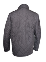 Barbour Jacket M/L Charcoal Grey Chelsea Padded Quilt Polyester