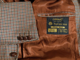 Vintage Marks & Spencer British Sport Coat 44R Dark Tan Check 2-button Wool