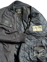 Barbour Bomber Jacket S Black Sprocket Waxed Cotton