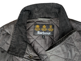 Barbour Jacket M/L Charcoal Grey Chelsea Padded Quilt Polyester